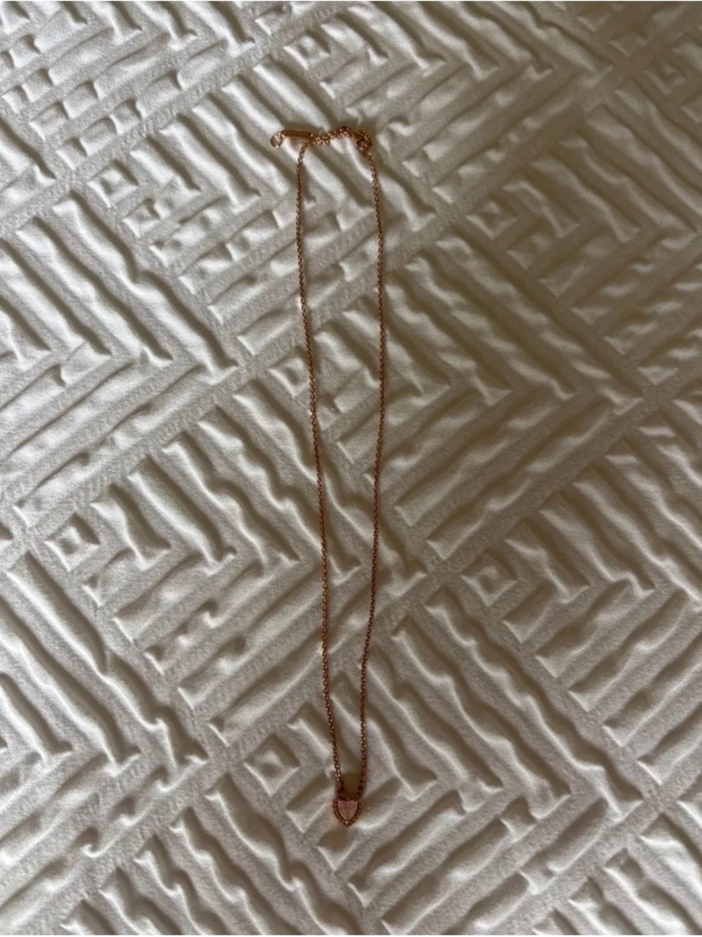 Pandora Rose Gold Heart Charm Necklace